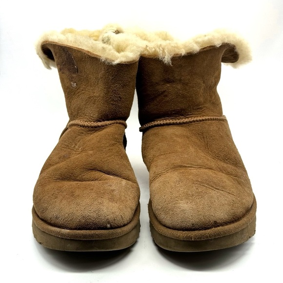 Ugg Mini Bailey Bow Boots Brown - Picture 3 of 10